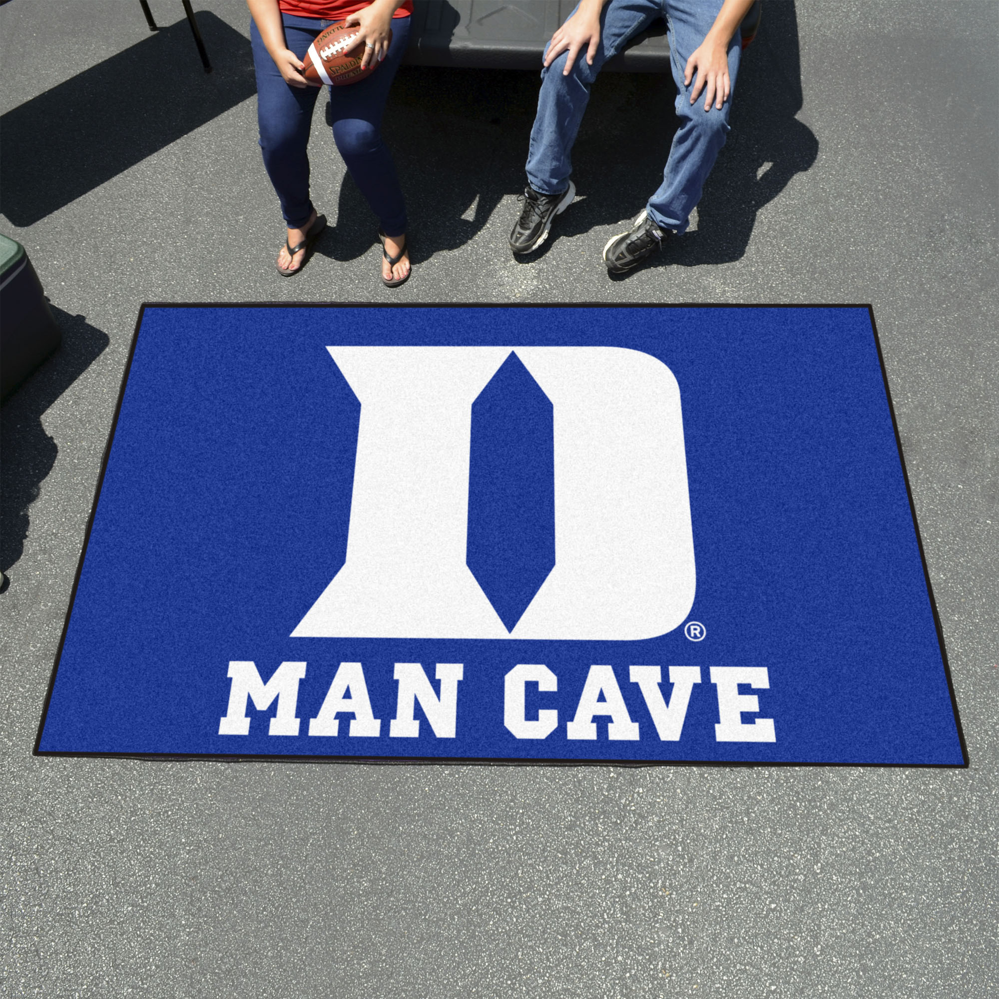 Duke Blue Devils "D" Logo Man Cave Ulti-Mat - 60 x 96