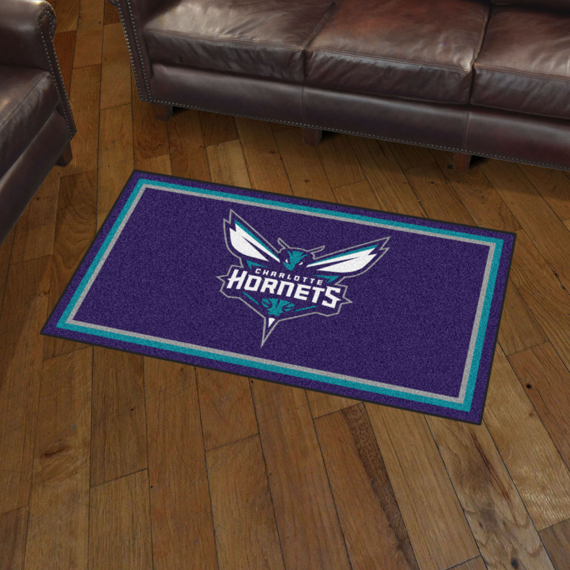 Charlotte Hornets Area rug - 3â€™ x 5â€™ Nylon