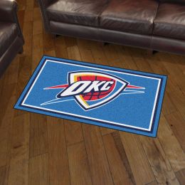 Oklahoma City Thunder Area rug - 3â€™ x 5â€™ Nylon