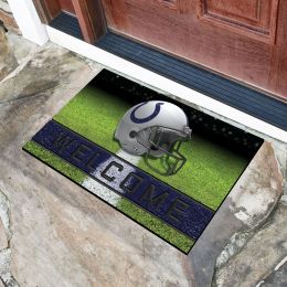 Indianapolis Colts Flocked Rubber Doormat - 18 x 30