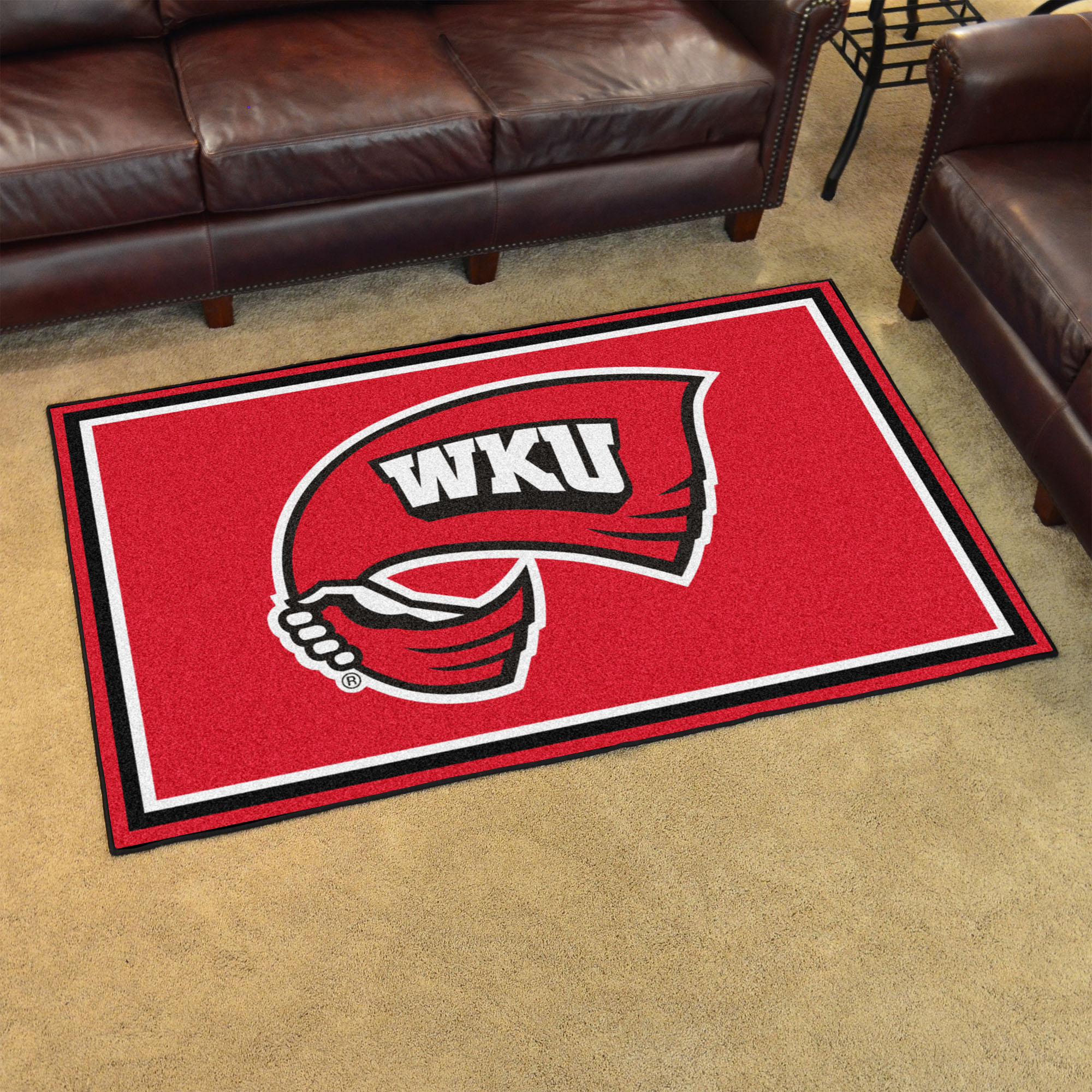 Western University Kentucky Area rug - 4â€™ x 6â€™ Nylon