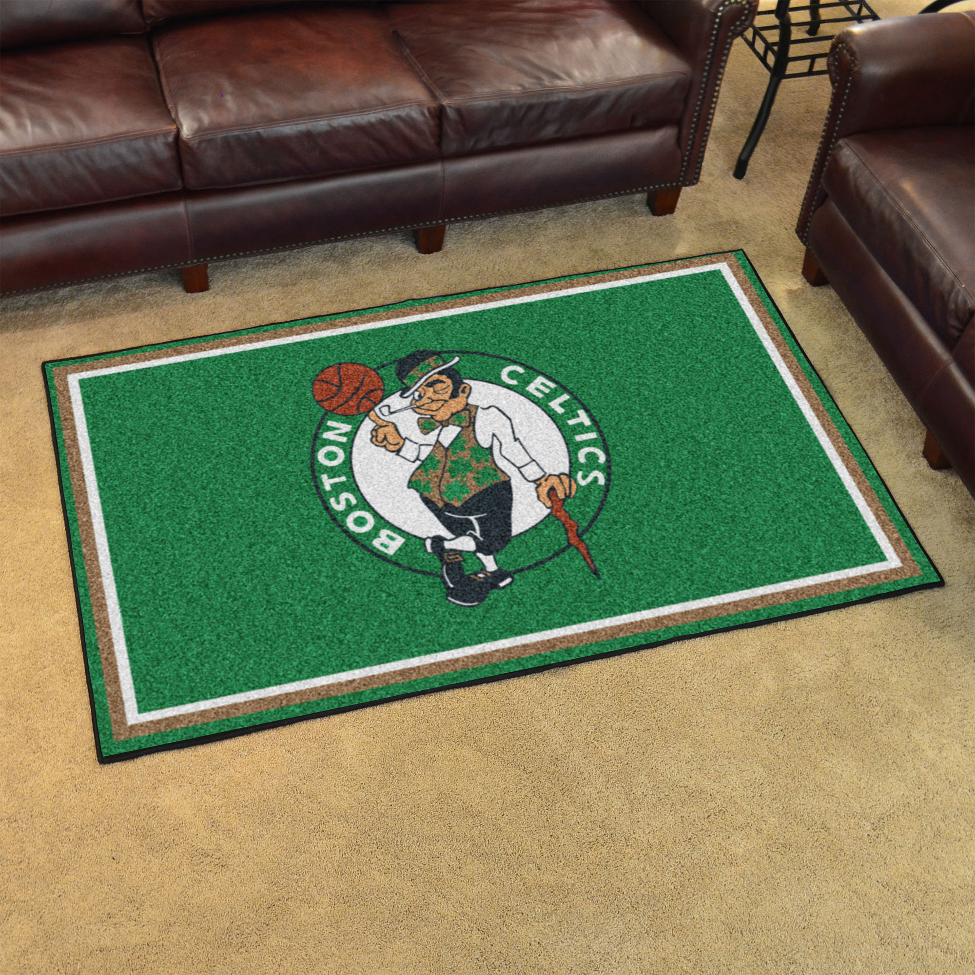 Boston Celtics Area Rug - Nylon 4â€™ x 6â€™