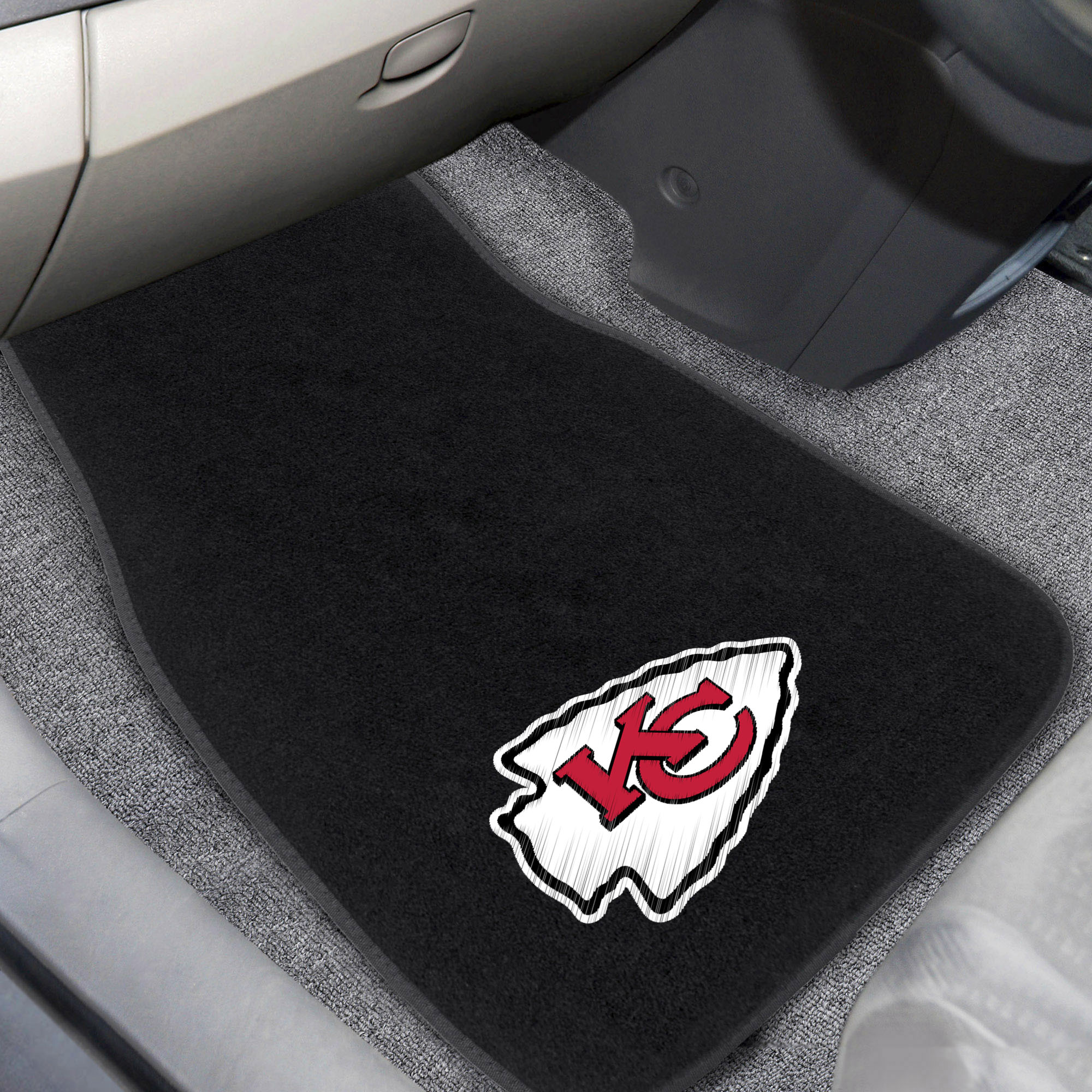 Kansas City Chiefs Embroidered Car Mat Set â€“ Carpet