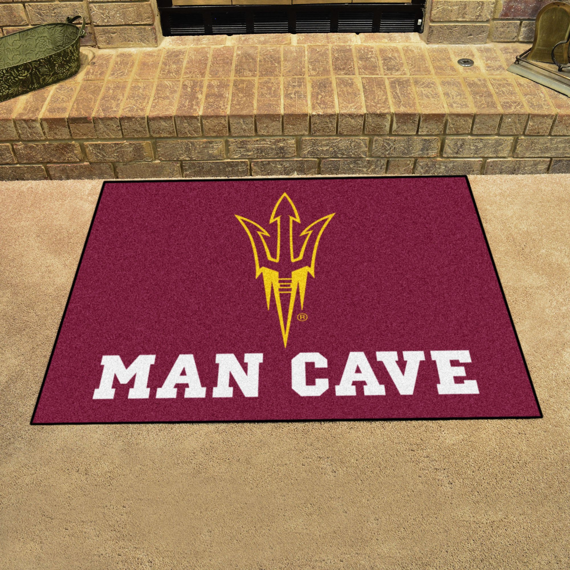 ASU Pitchfork Man Cave All Star Mat - 34 x 44.5