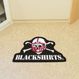 University of Nebraska Blackshirts Mascot Area rug â€“ Nylon
