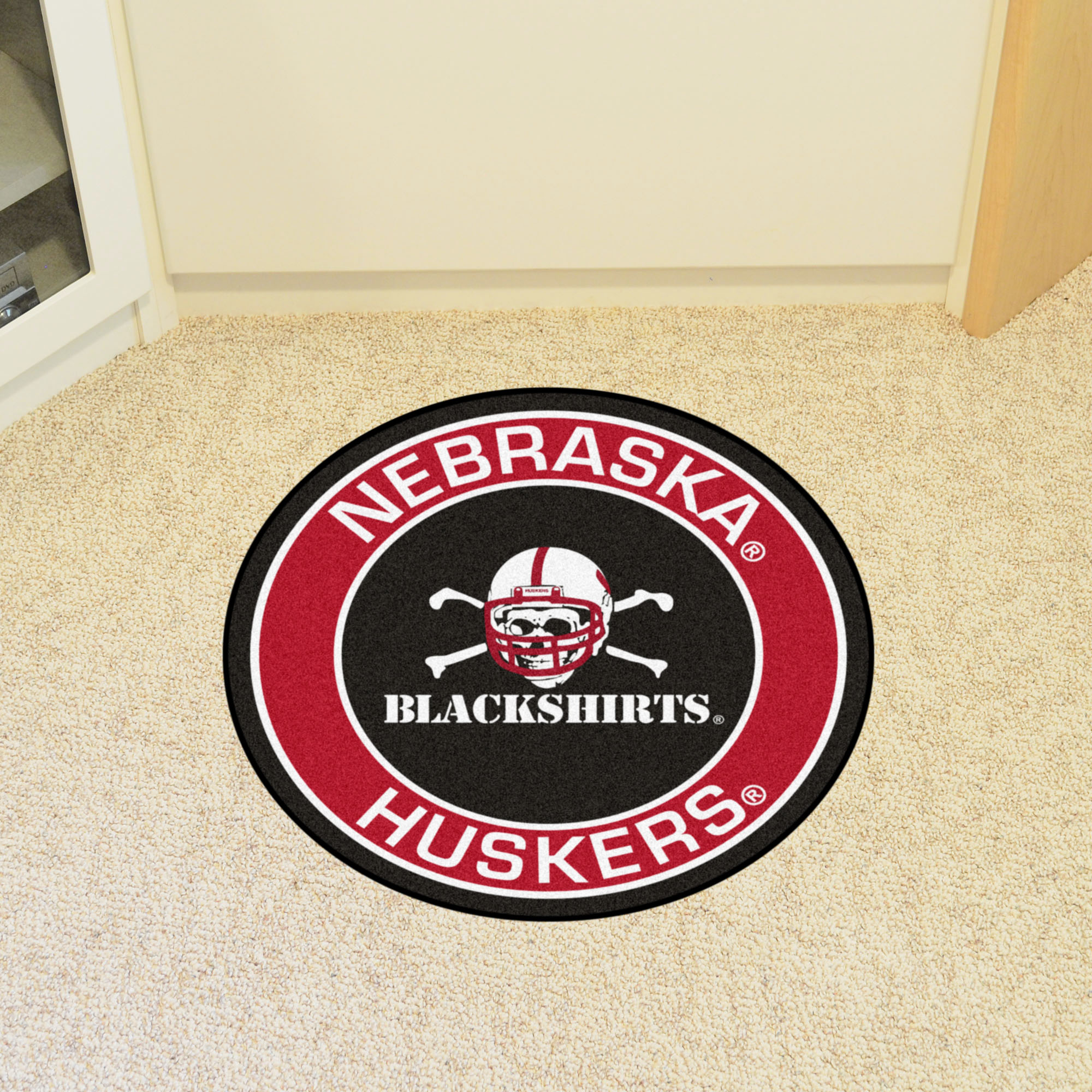 University of Nebraska Blackshirts Logo Roundel Mat â€“ 27â€