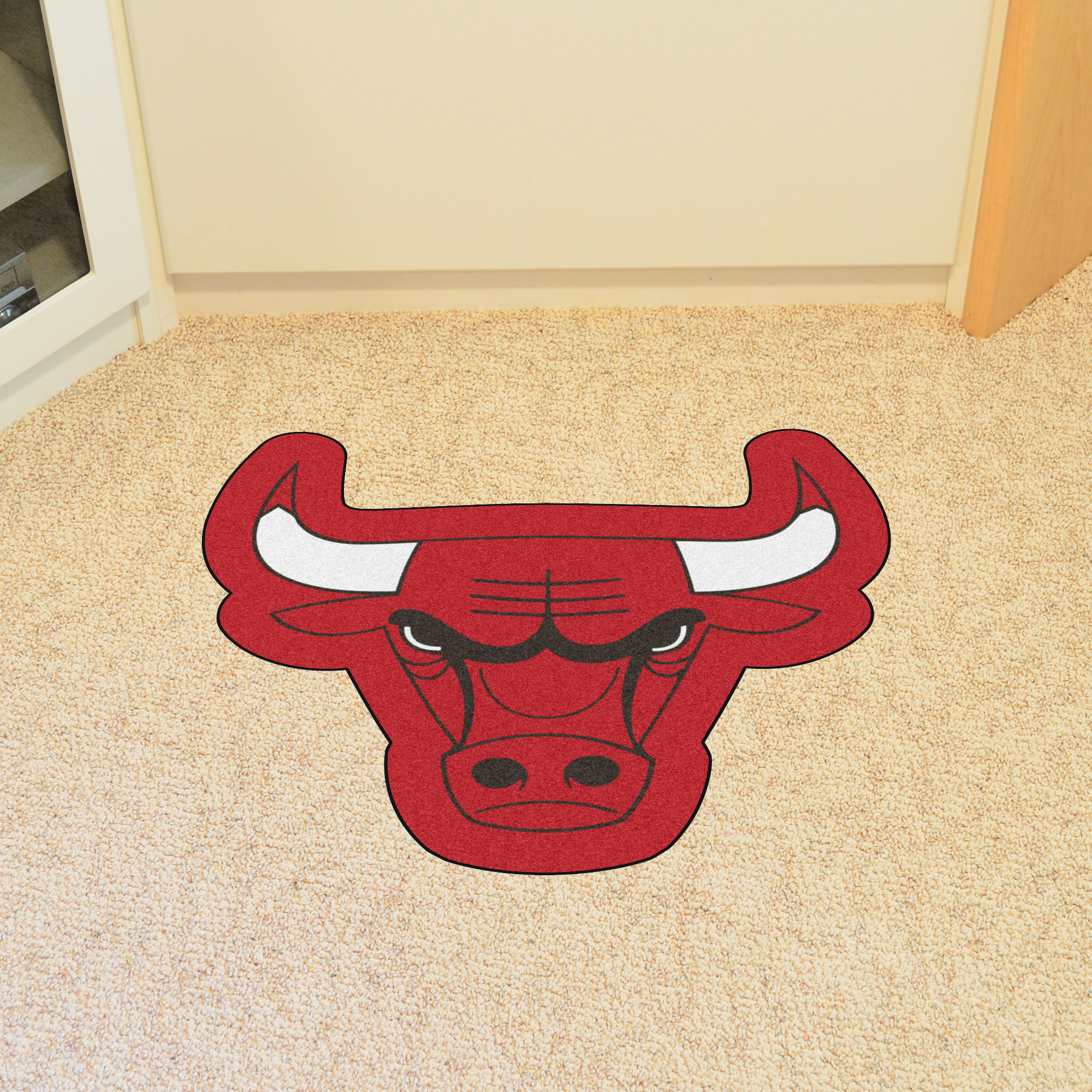 Chicago Bulls Logo Area Rug â€“ Nylon