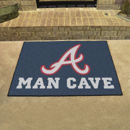 Braves Man Cave All Star Mat â€“ 34 x 44.5