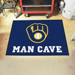 Brewers Man Cave All Star Mat â€“ 34 x 44.5