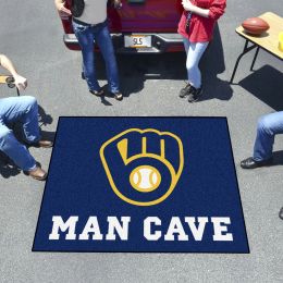 Milwaukee Brewers Man Cave Tailgater Mat â€“ 60 x 72