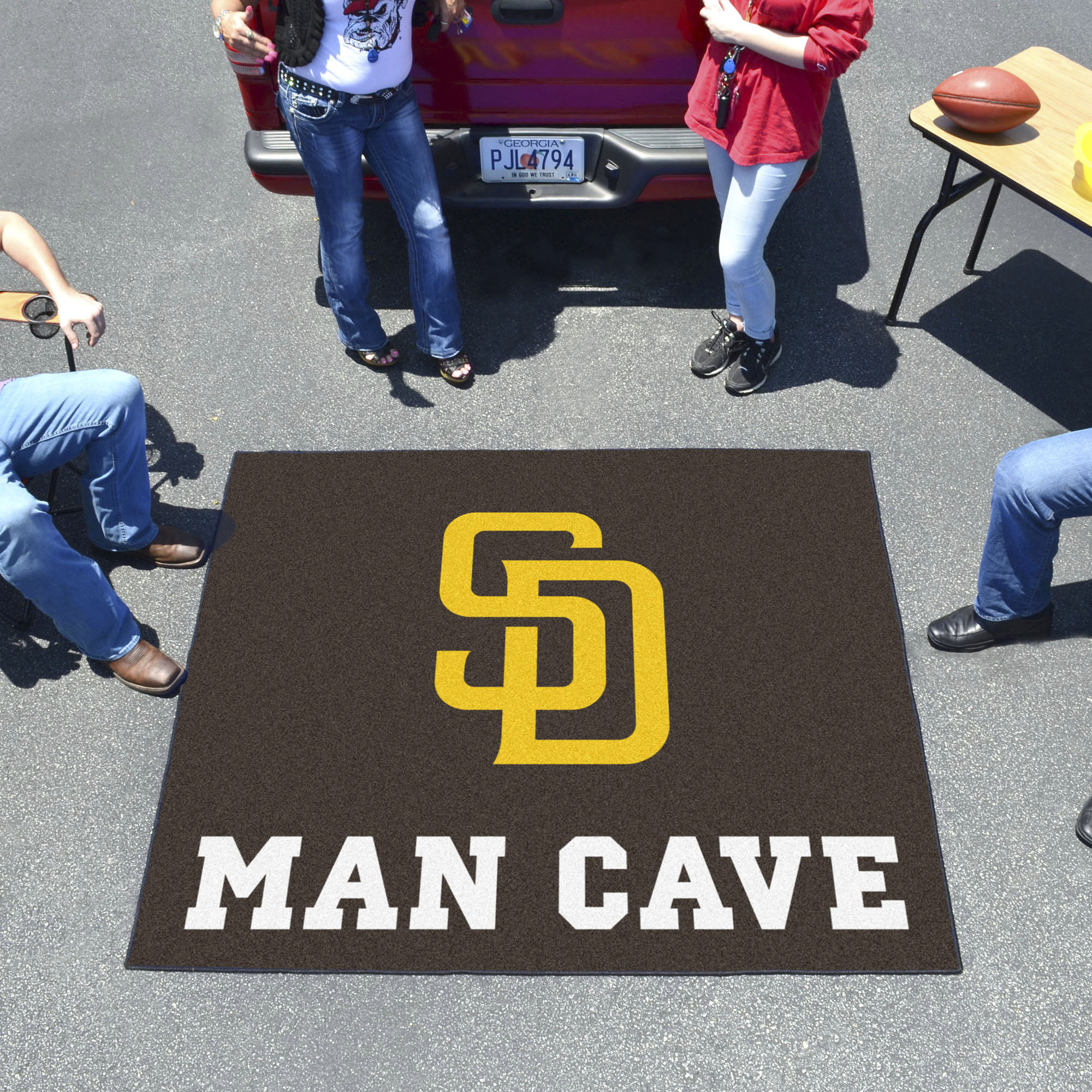 San Diego Padres Man Cave Tailgater Mat â€“ 60 x 72