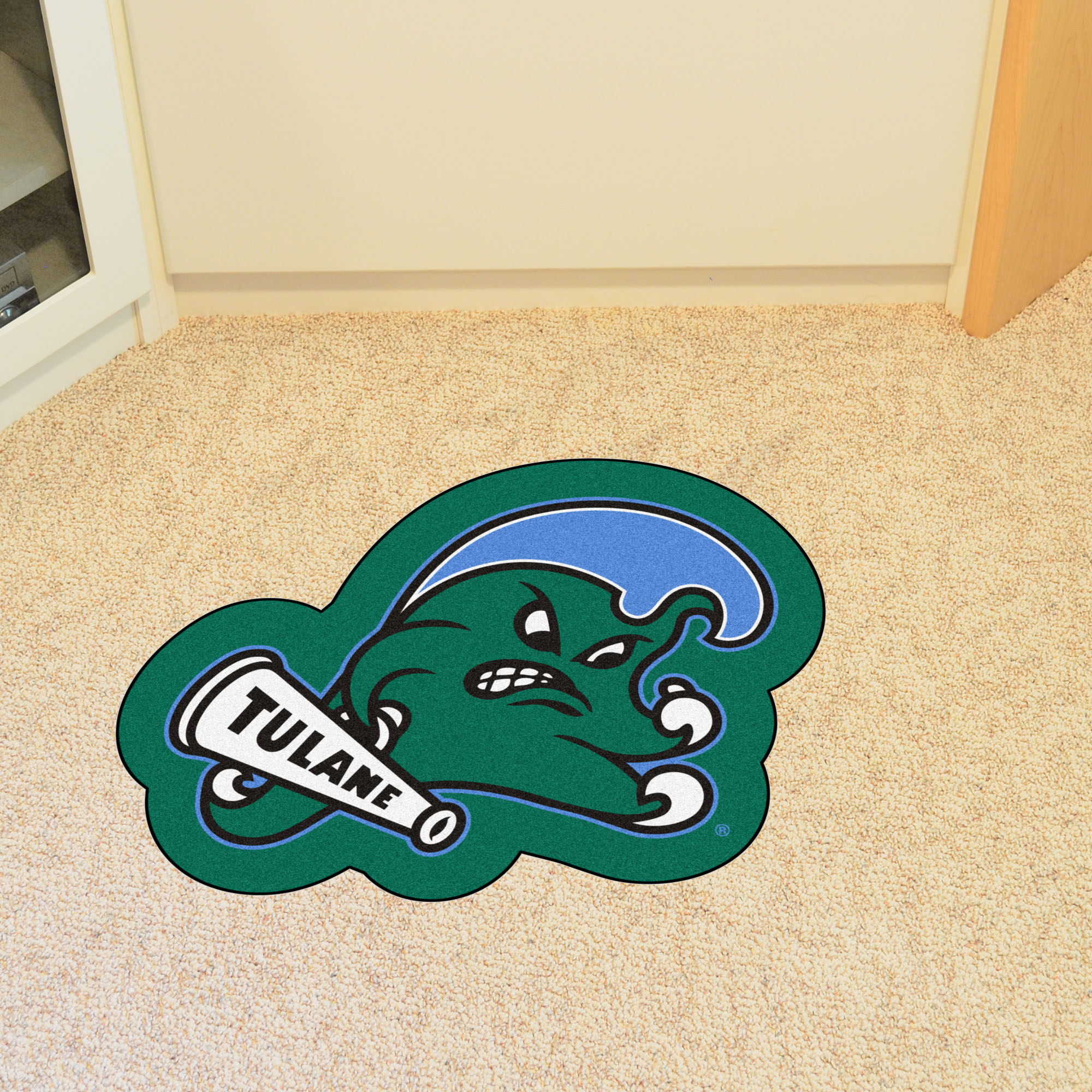 Tulane University Mascot Area rug â€“ Nylon