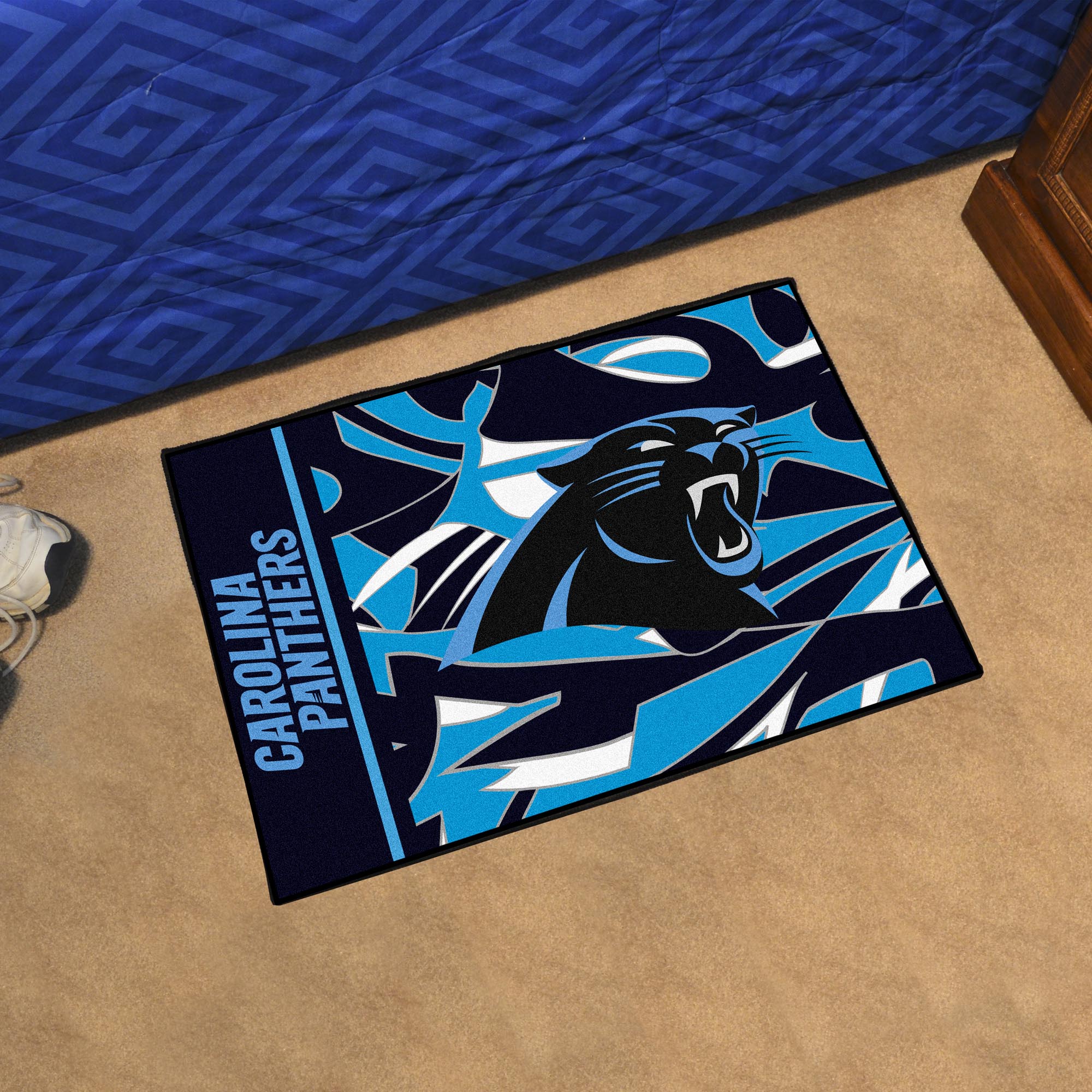 Carolina Panthers Quick Snap Starter Doormat - 19x30