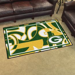 Green Bay Packers Quick Snap Area Rug - Nylon 4â€™ x 6â€™