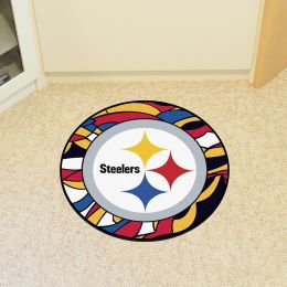 Pittsburgh Steelers Quick Snap Roundel Mat â€“ 27â€