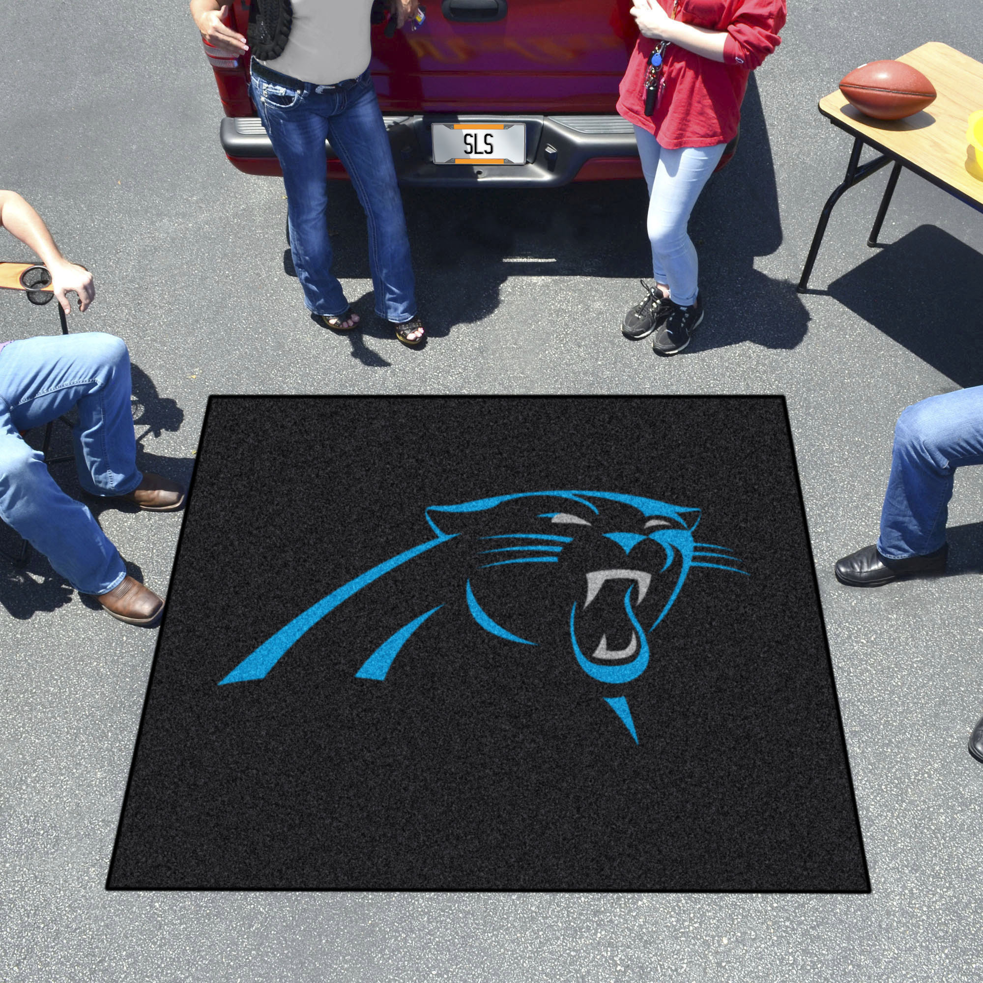 Carolina Panthers Logo Tailgater Mat â€“ 60 x 72