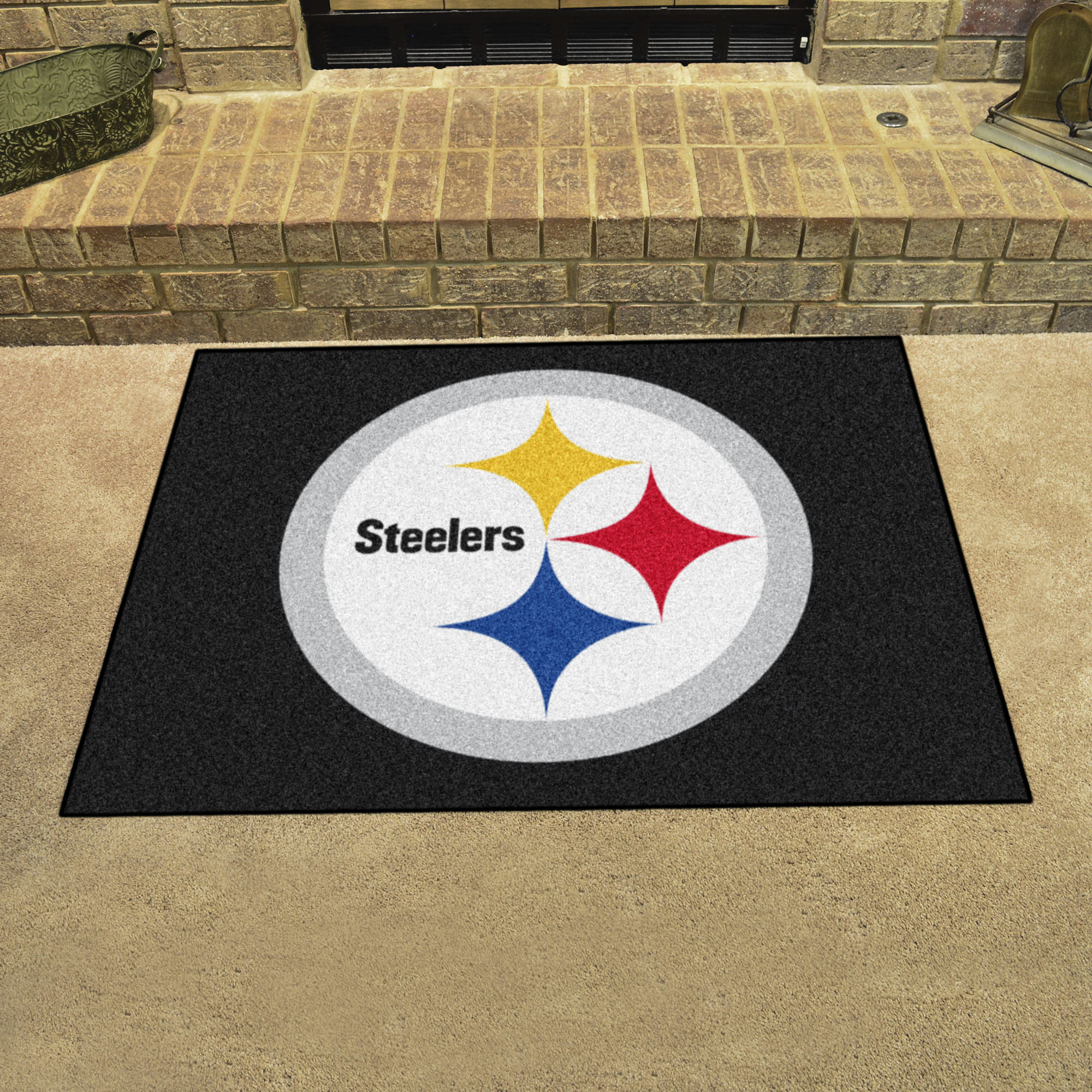 Pittsburgh Steelers Logo All Star Mat â€“ 34 x 44.5