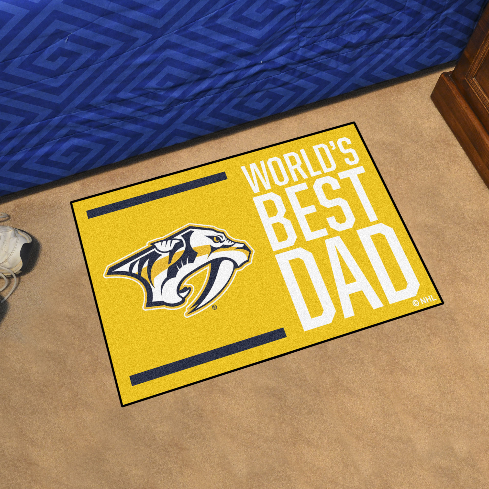 Nashville Predators Predators World's Best Dad Starter Doormat - 19x30