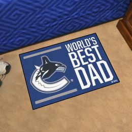Vancouver Canucks Canucks World's Best Dad Starter Doormat - 19x30