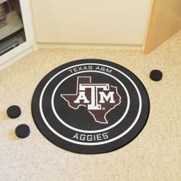 Texas A&M Aggies Hockey Puck Shaped Area Rug