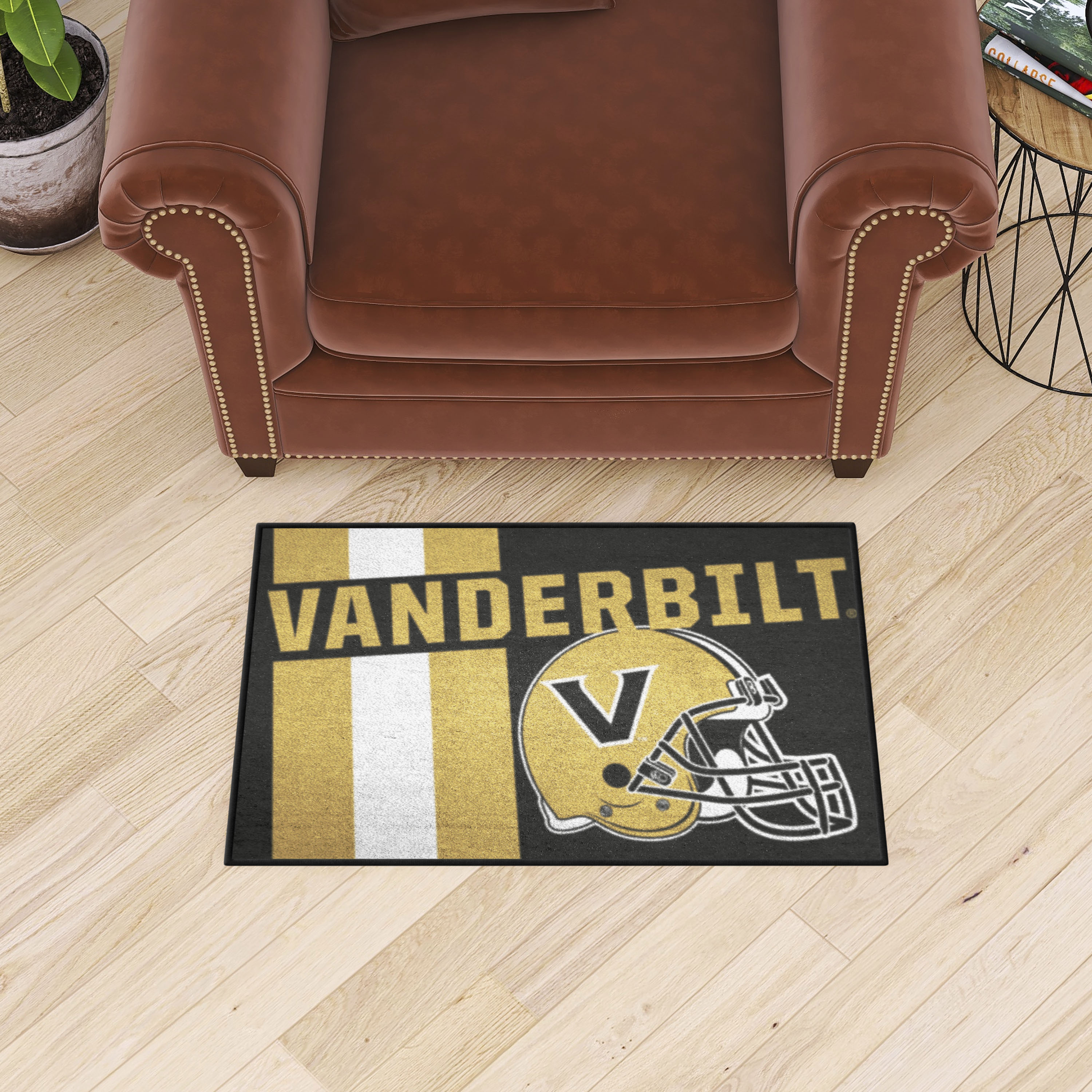 Vanderbilt Commodores Helmet Starter Doormat - 19 x 30