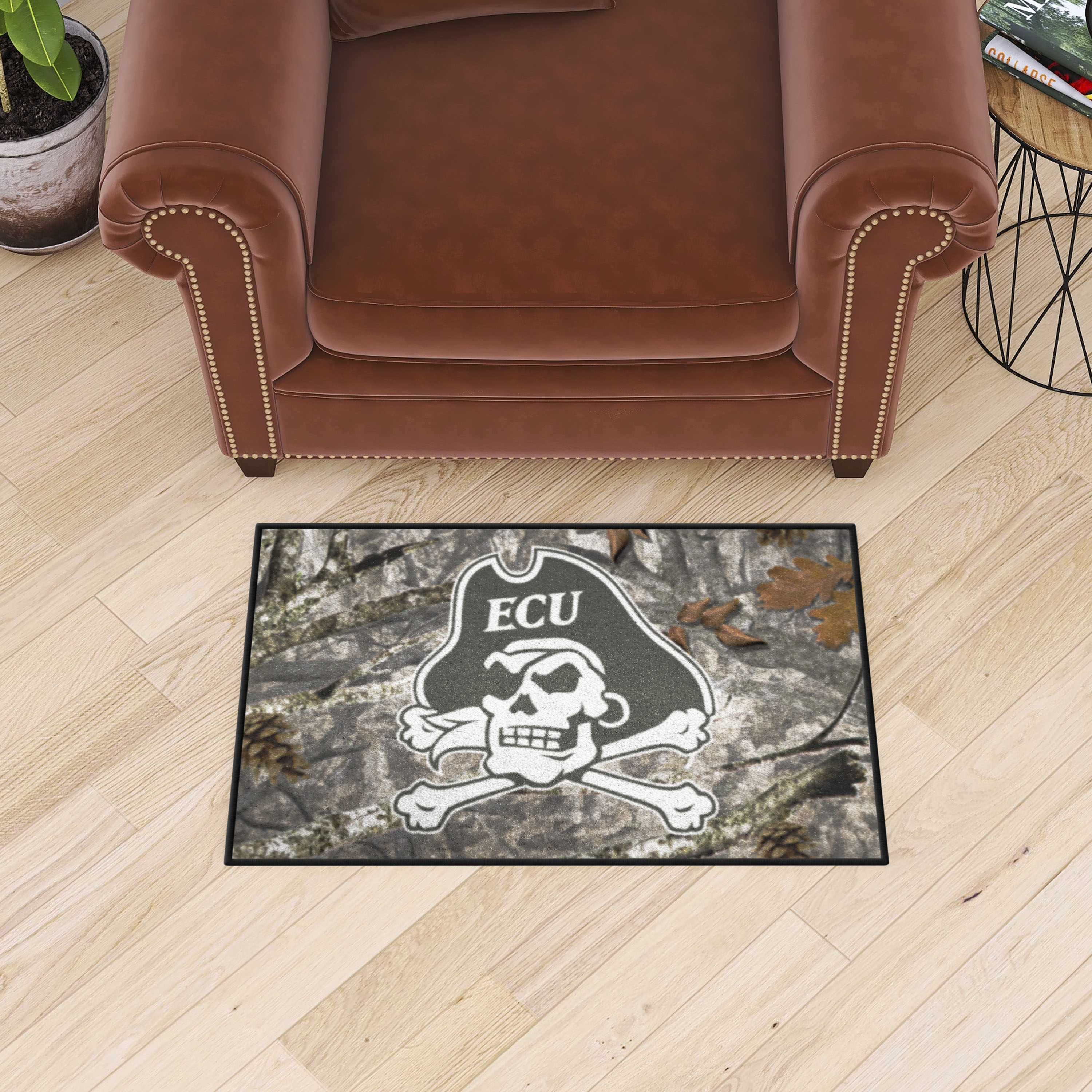 East Carolina Pirates Camo Starter Doormat - 19 x 30