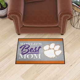 Clemson Tigers World's Best Mom Starter Doormat - 19 x 30