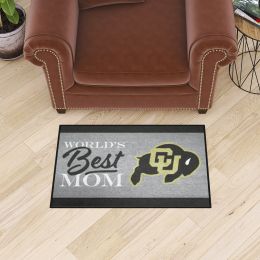 Colorado Buffaloes World's Best Mom Starter Doormat - 19 x 30