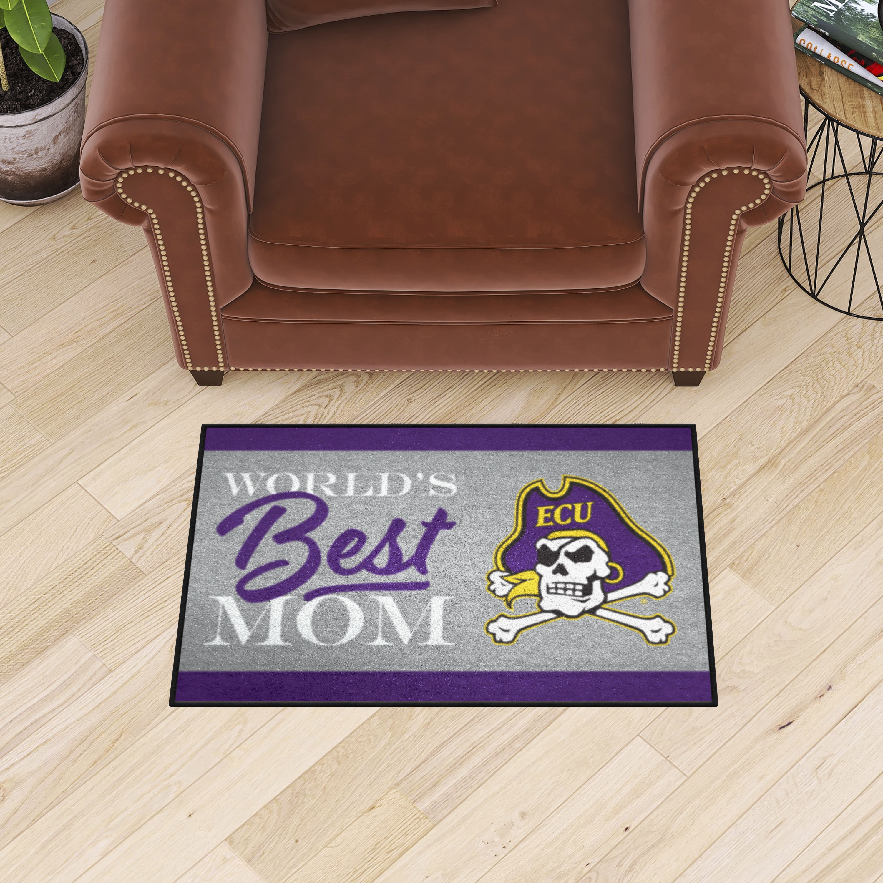 East Carolina Pirates World's Best Mom Starter Doormat - 19 x 30