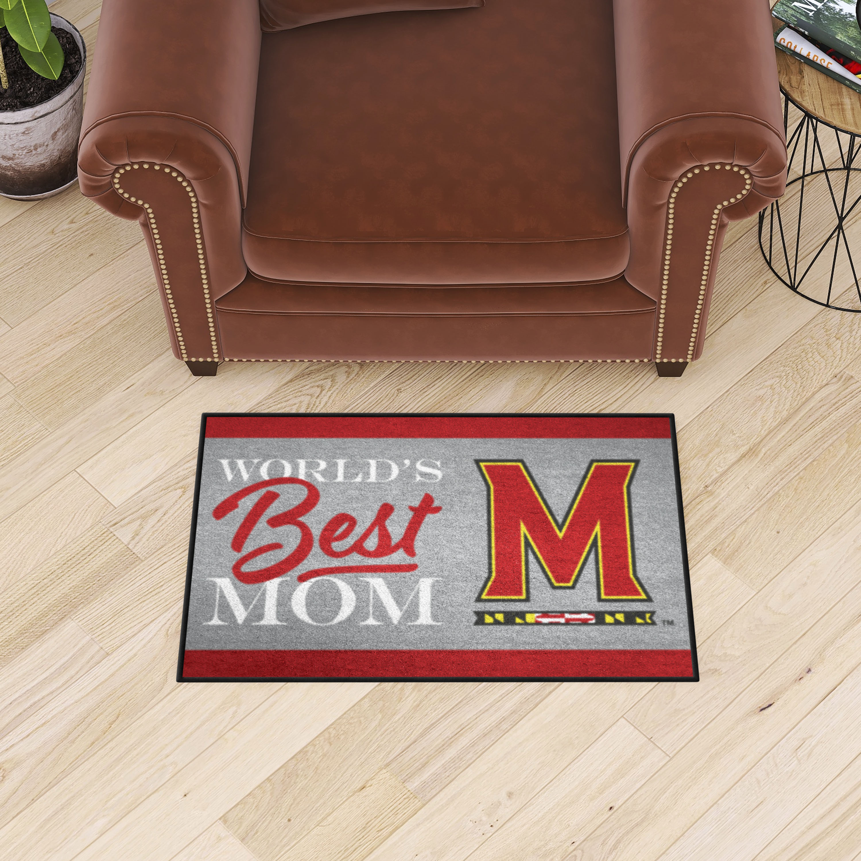 Maryland Terrapins World's Best Mom Starter Doormat - 19 x 30