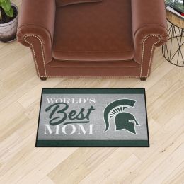 Michigan State Spartans World's Best Mom Starter Doormat - 19 x 30