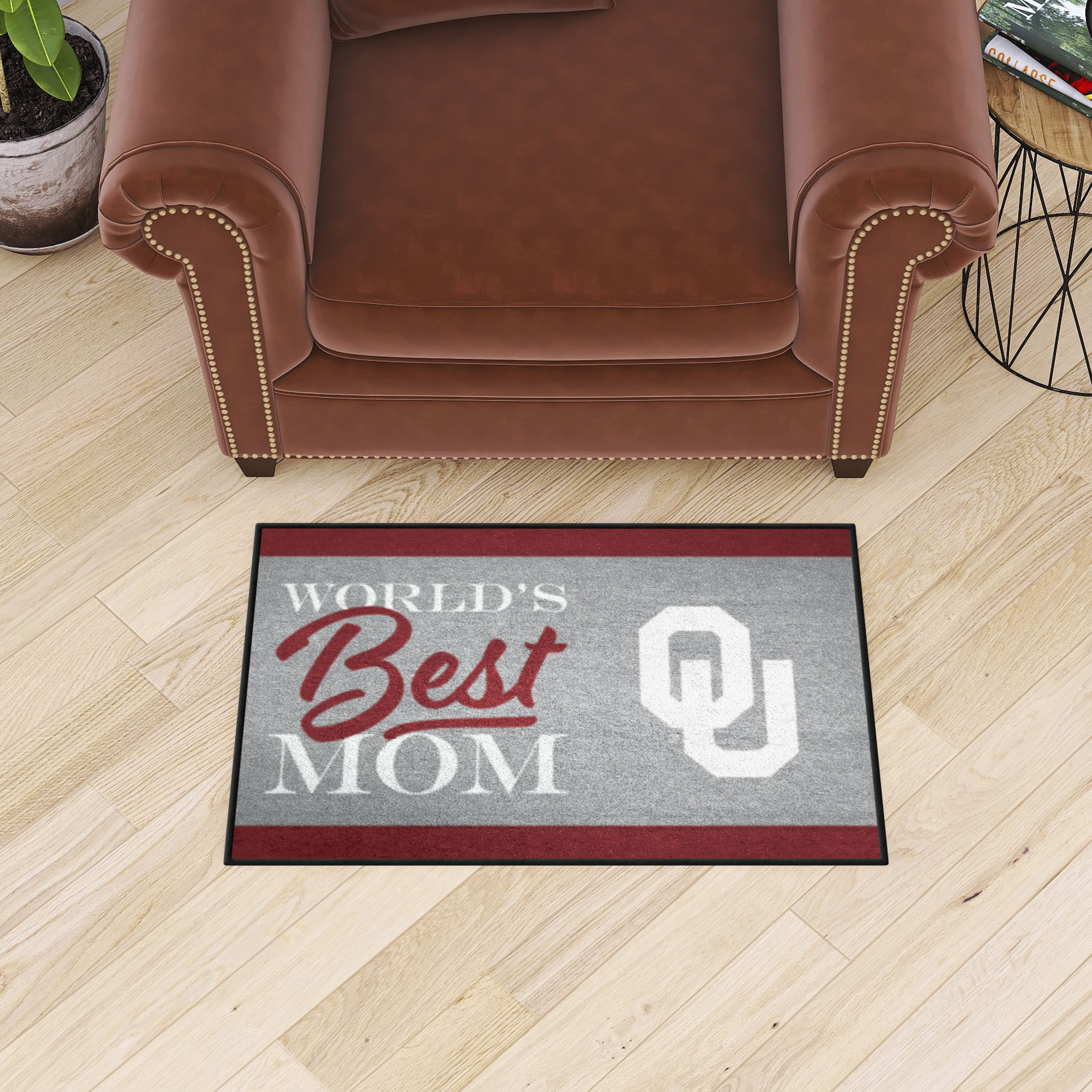 Oklahoma Sooners World's Best Mom Starter Doormat - 19 x 30