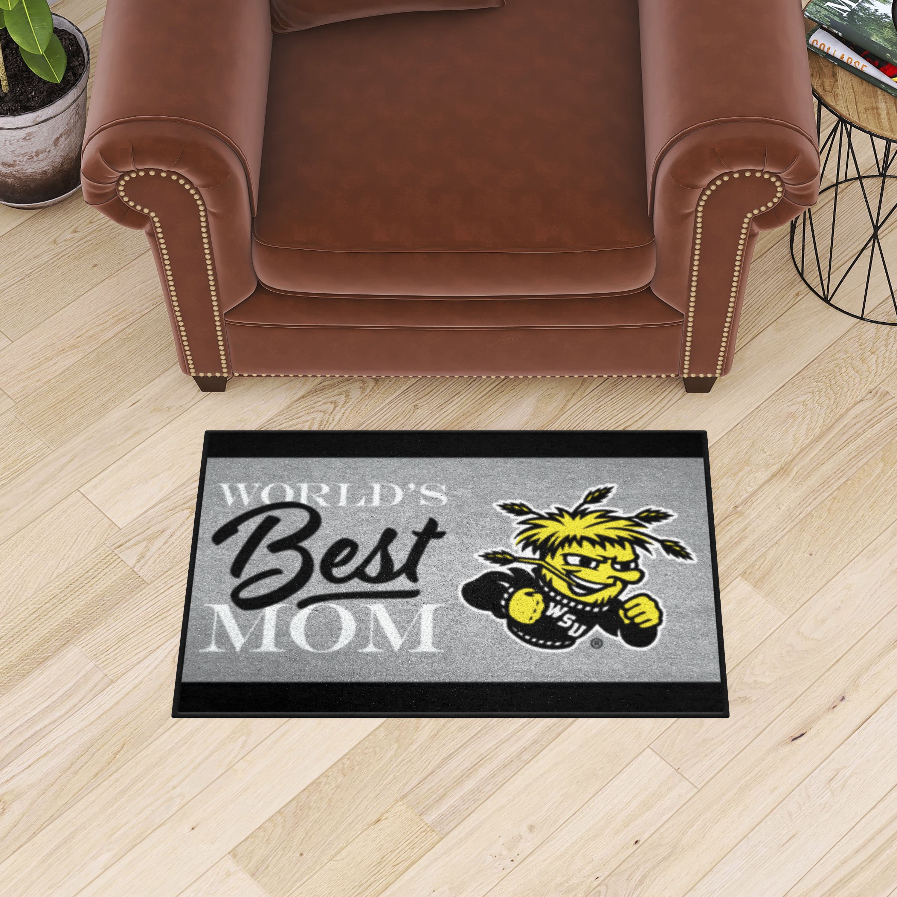 Wichita State Shockers World's Best Mom Starter Doormat - 19 x 30