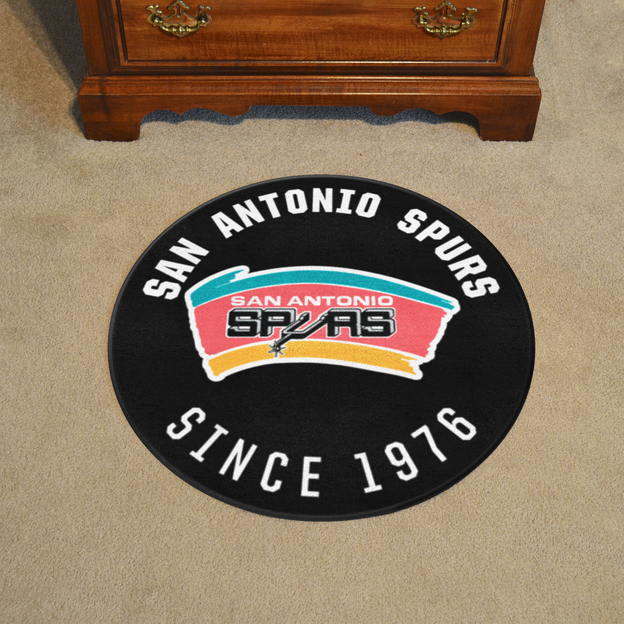 San Antonio Spurs Logo Retro Roundel Mat - 27"