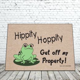 Hippity Hoppity Funny - 18 x 30 Doormat
