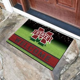 Mississippi State University Flocked Rubber Doormat - 18 x 30