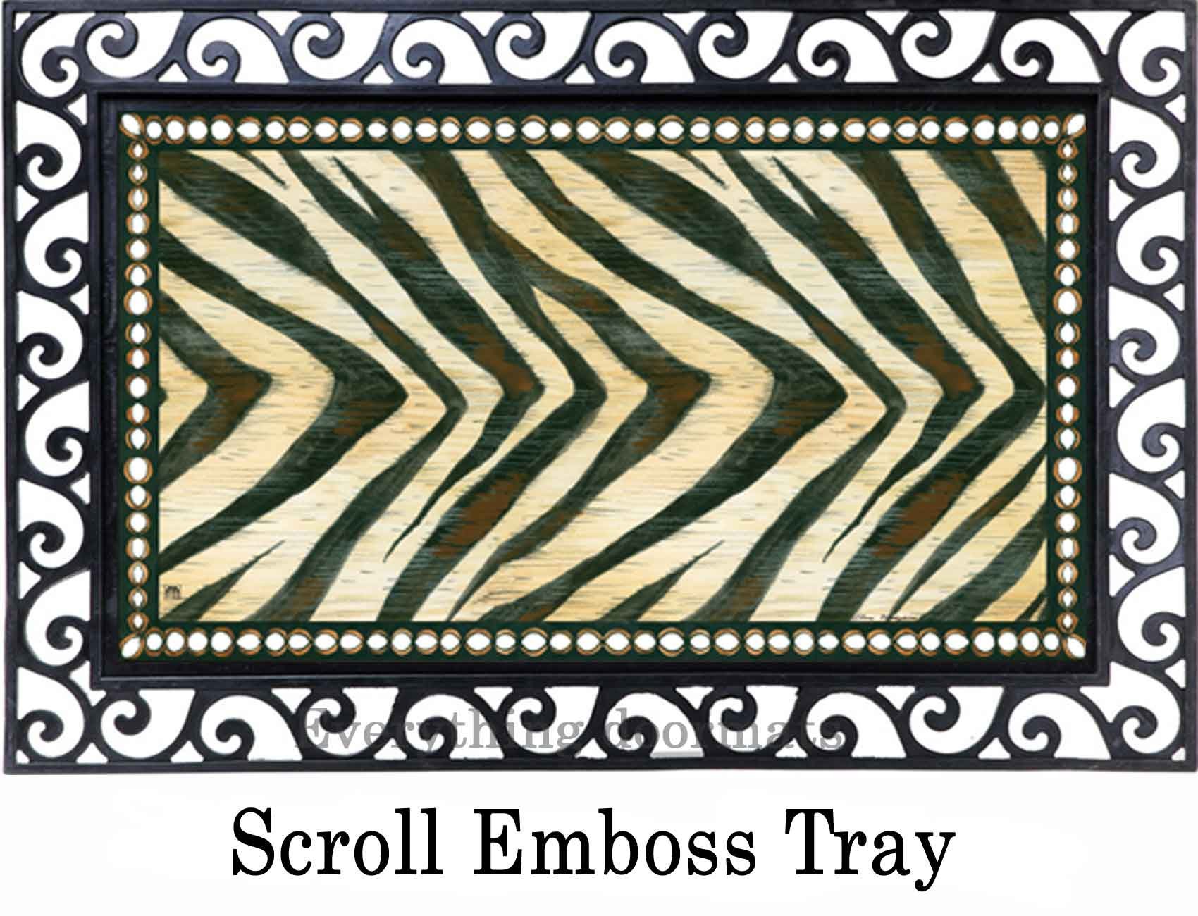 Indoor & Outdoor MatMates Pattern Doormat Zebra