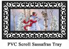 Sassafras Birch Forest Snowman Switch Doormat - 10 x 22