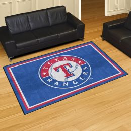 Texas Rangers Logo Area Rug - 5' x 8' Nylon