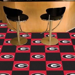 University of Georgia Vinyl Backed  Team Carpet Tiles