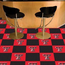 Texas Tech University Vinyl Backed  Team Carpet Tiles