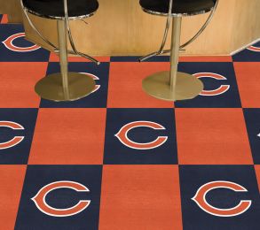 Chicago Bears Team Carpet Tiles - 45 sq ft
