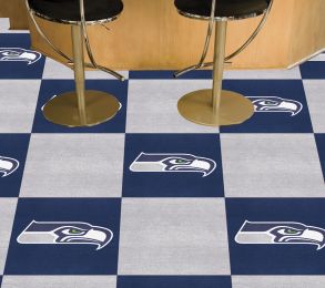 Seattle Seahawks Team Carpet Tiles - 45 sq ft