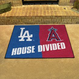 Los Angeles Dodgers â€“  Los Angeles Angels House Divided Mat