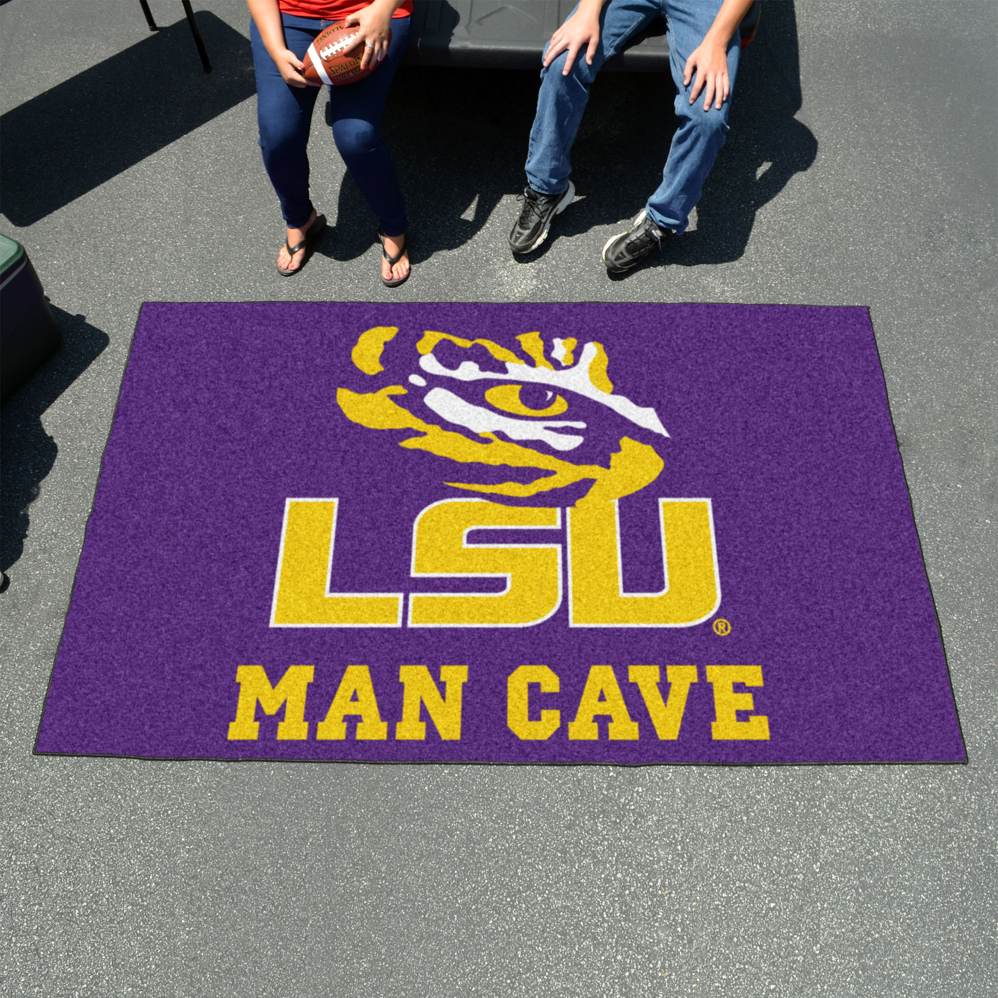 LSU Fighting Tigers Man Cave Ulti-Mat Outdoor Area Rug
