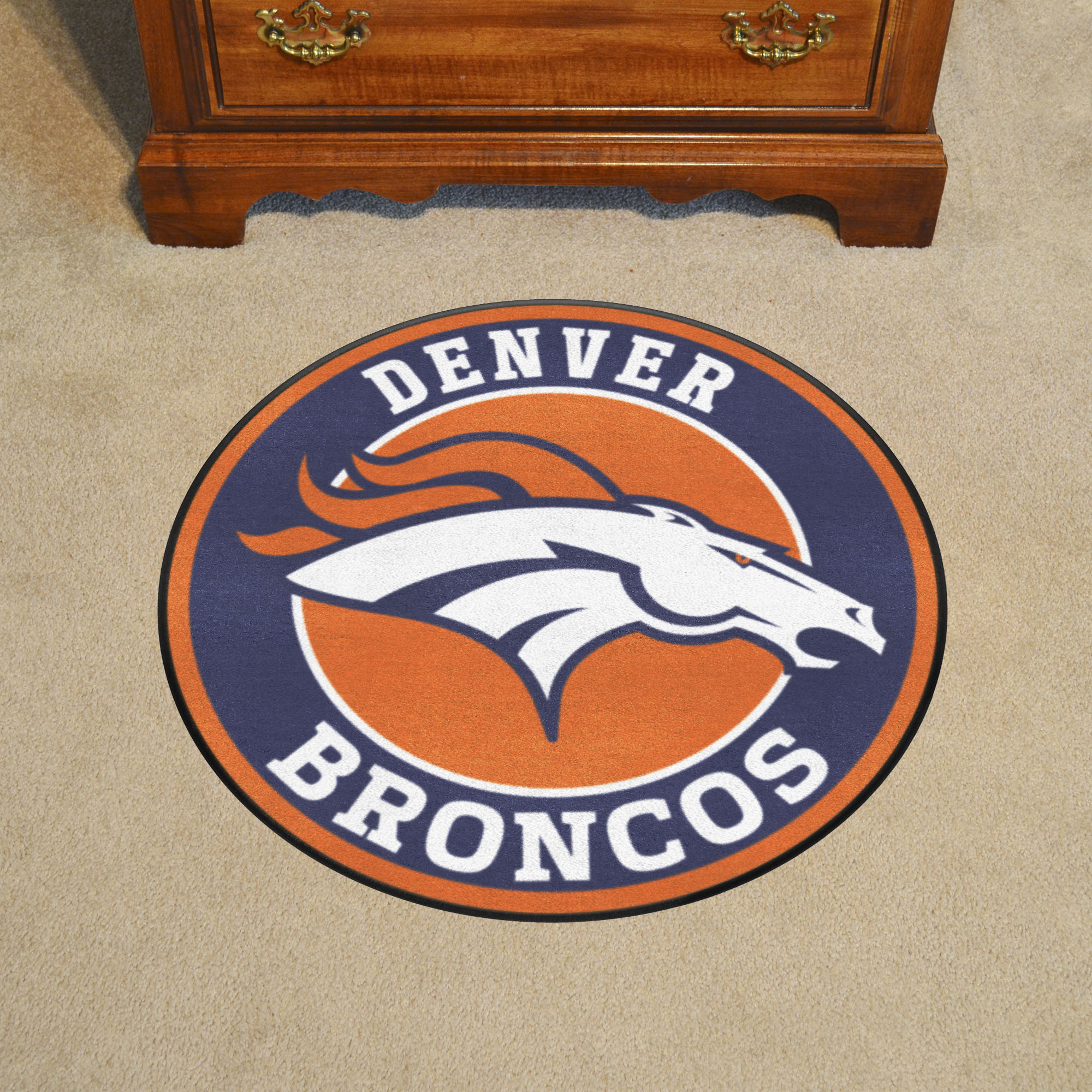 Denver Broncos Logo Roundel Mat - 27"
