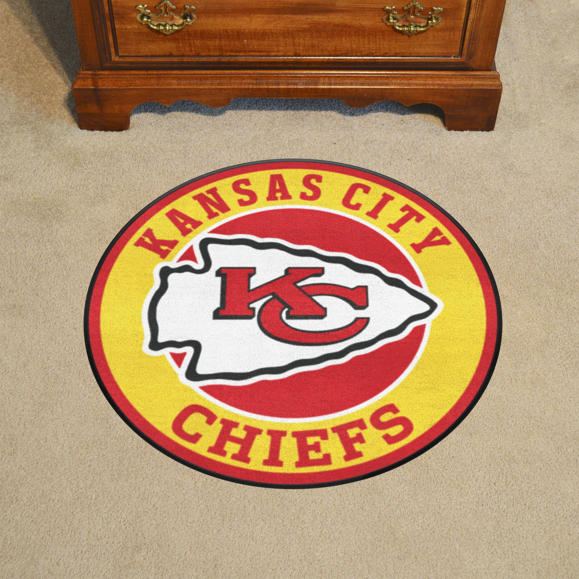 Kansas City Chiefs Logo Roundel Mat - 27"