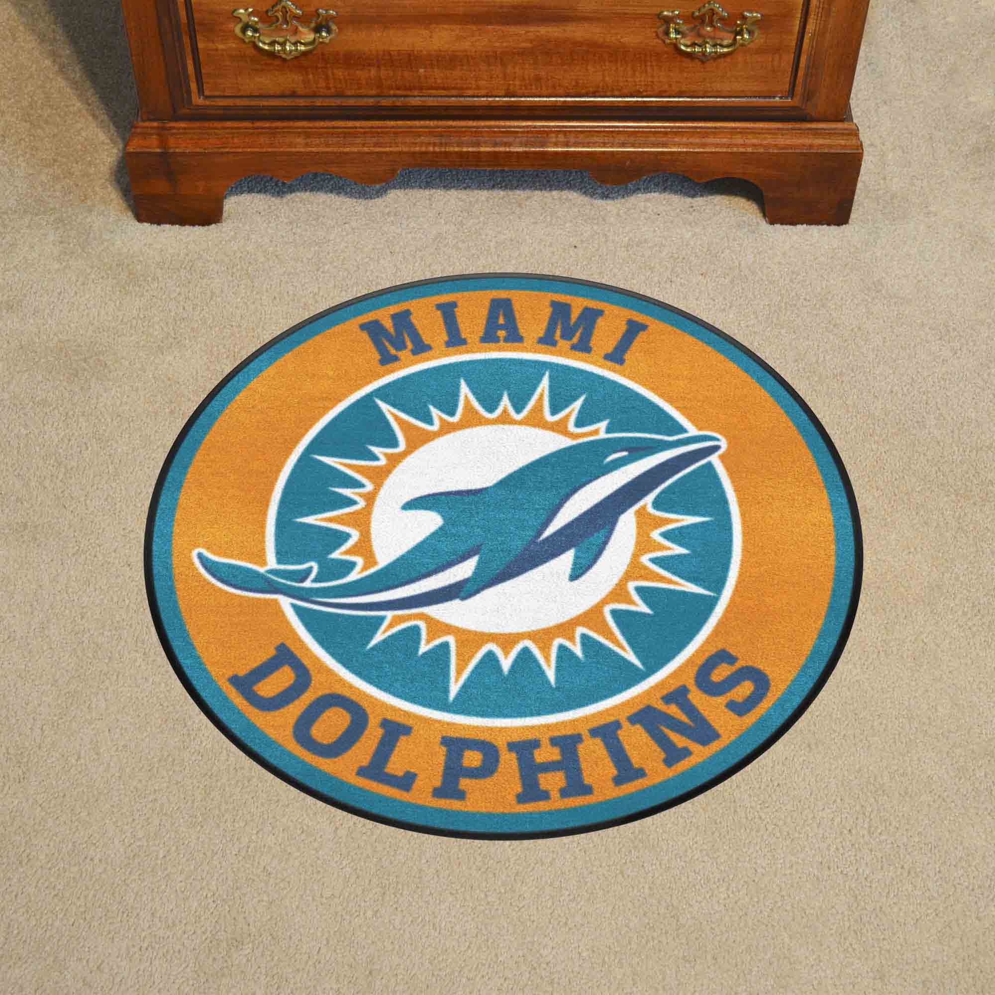Miami Dolphins Logo Roundel Mat - 27"