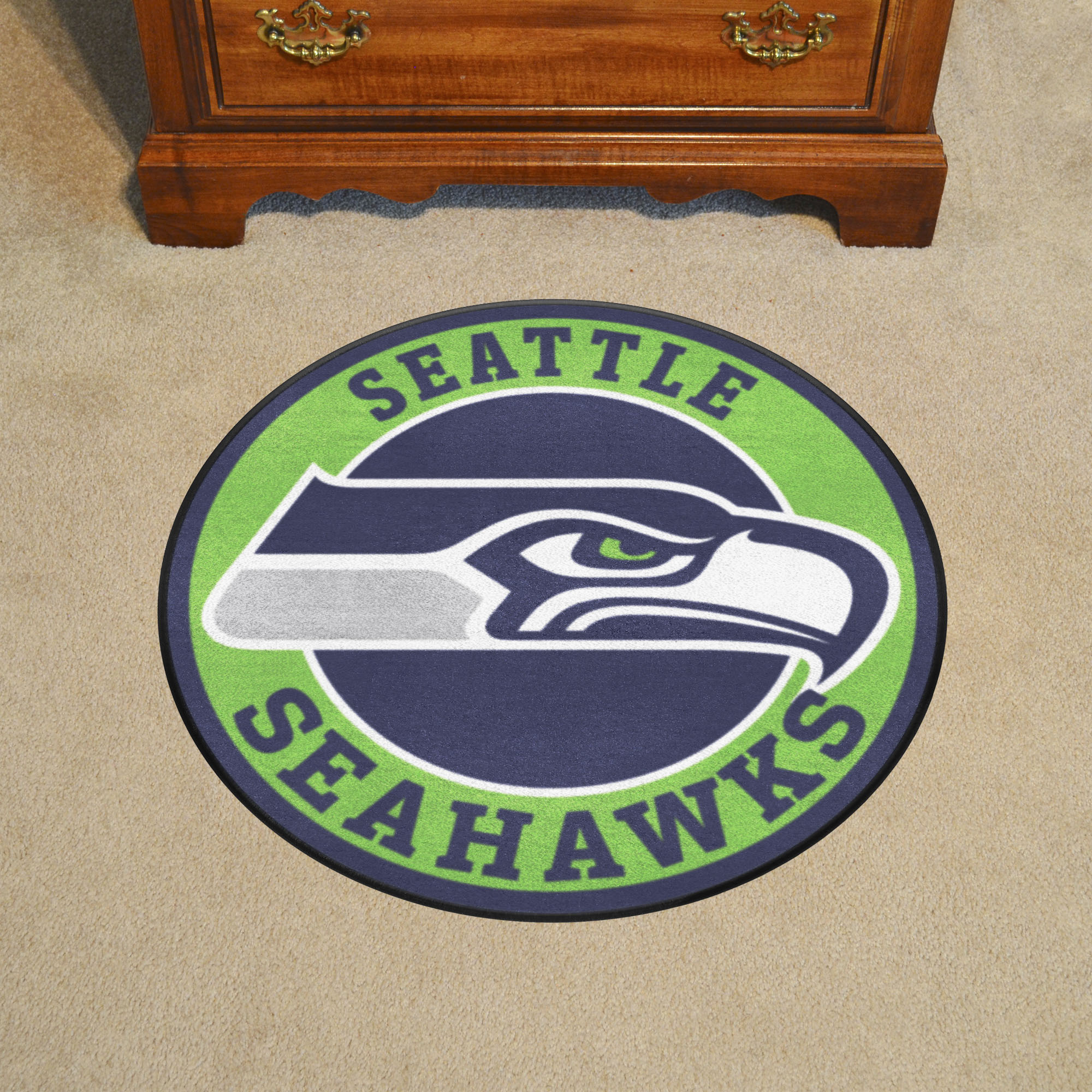 Seattle Seahawks Logo Roundel Mat - 27"