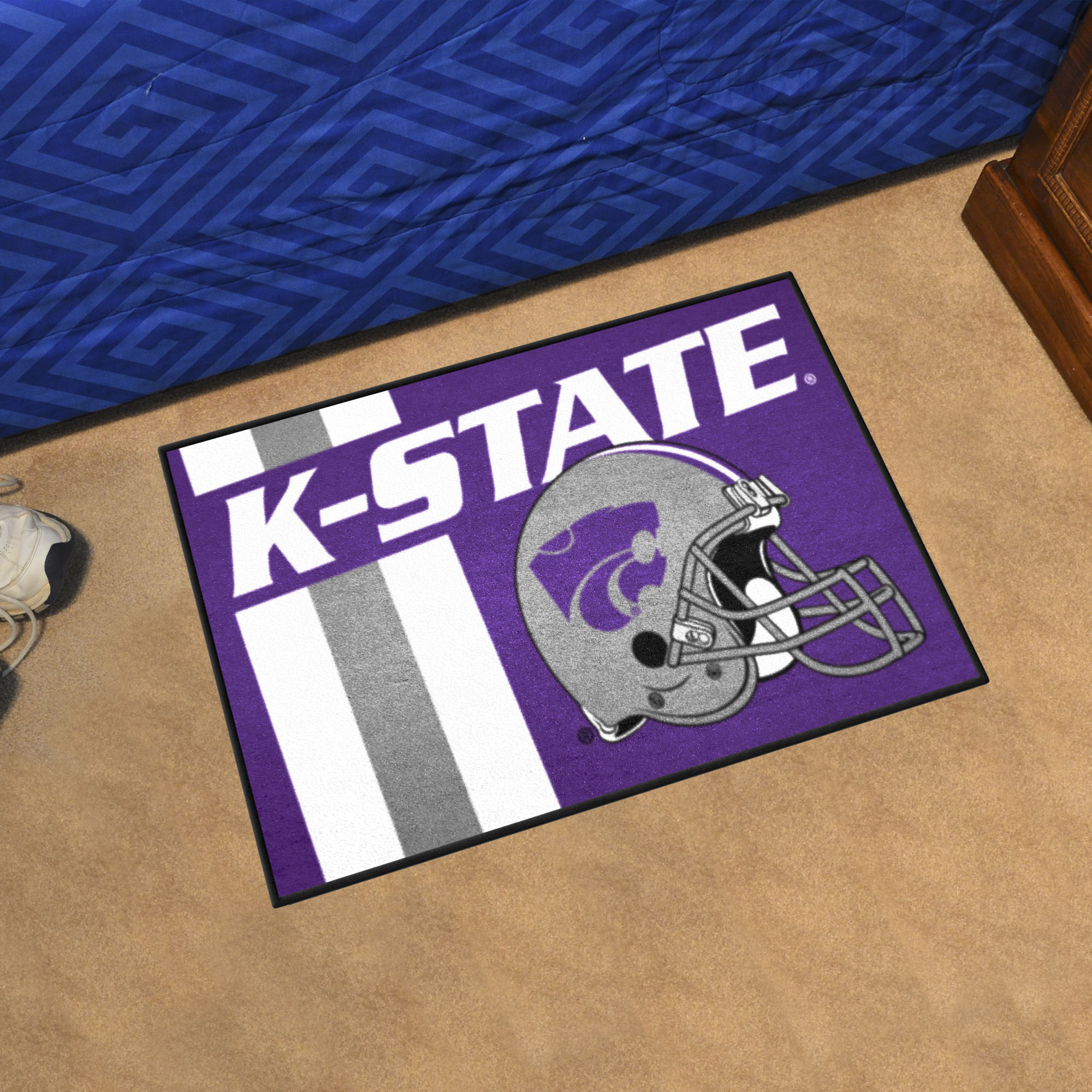 Kansas State Helmet Starter Doormat - 19" x 30"